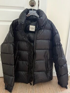 SAM. Black Quilted Puffer Jacket